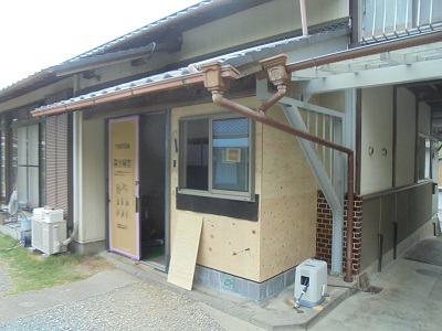 二重玄関 壁下地